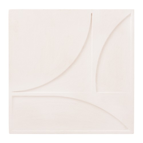 ΠΙΝΑΚΑΣ ΤΕΤΡΑΓΩΝΟΣ ΣΕΙΡΑ SANTORINI HM4508 MDF ΣΕ ΥΠΟΛΕΥΚΟ ΧΡΩΜΑ 80x4(πάχος)x80Υεκ.