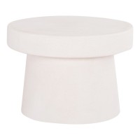 ΤΡΑΠΕΖΙ ΣΑΛΟΝΙΟΥ ΣΤΡΟΓΓΥΛΟ ΣΕΙΡΑ SANTORINI HM18051 MDF ΣΕ ΥΠΟΛΕΥΚΟ ΧΡΩΜΑ Φ60x42,5Υεκ.
