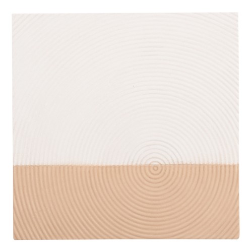 ΠΙΝΑΚΑΣ ΤΕΤΡΑΓΩΝΟΣ ΣΕΙΡΑ SANTORINI HM4519 MDF ΣΕ ΥΠΟΛΕΥΚΟ-ΚΑΦΕ ΧΡΩΜΑ 80x4(πάχος)x80Υεκ.