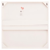 ΠΙΝΑΚΑΣ ΤΕΤΡΑΓΩΝΟΣ ΣΕΙΡΑ SANTORINI HM4516 MDF ΣΕ ΥΠΟΛΕΥΚΟ ΧΡΩΜΑ 80x4,5(πάχος)x80Υεκ.