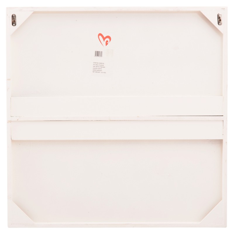 ΠΙΝΑΚΑΣ ΤΕΤΡΑΓΩΝΟΣ ΣΕΙΡΑ SANTORINI HM4516 MDF ΣΕ ΥΠΟΛΕΥΚΟ ΧΡΩΜΑ 80x4,5(πάχος)x80Υεκ.