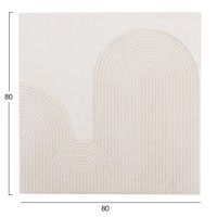 ΠΙΝΑΚΑΣ ΤΕΤΡΑΓΩΝΟΣ ΣΕΙΡΑ SANTORINI HM4517 MDF ΣΕ ΥΠΟΛΕΥΚΟ ΧΡΩΜΑ 80x4,5(πάχος)x80Υεκ.