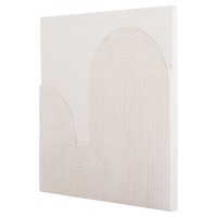 ΠΙΝΑΚΑΣ ΤΕΤΡΑΓΩΝΟΣ ΣΕΙΡΑ SANTORINI HM4517 MDF ΣΕ ΥΠΟΛΕΥΚΟ ΧΡΩΜΑ 80x4,5(πάχος)x80Υεκ.