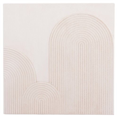 ΠΙΝΑΚΑΣ ΤΕΤΡΑΓΩΝΟΣ ΣΕΙΡΑ SANTORINI HM4517 MDF ΣΕ ΥΠΟΛΕΥΚΟ ΧΡΩΜΑ 80x4,5(πάχος)x80Υεκ.
