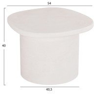 ΤΡΑΠΕΖΙ ΣΑΛΟΝΙΟΥ ΟΒΑΛ ΣΕΙΡΑ SANTORINI HM18054 MDF ΣΕ ΥΠΟΛΕΥΚΟ ΧΡΩΜΑ 54x54,5x40Υεκ