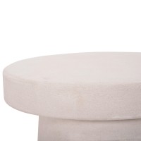 ΤΡΑΠΕΖΙ ΣΑΛΟΝΙΟΥ ΣΤΡΟΓΓΥΛΟ ΣΕΙΡΑ SANTORINI HM18052 MDF ΣΕ ΥΠΟΛΕΥΚΟ ΧΡΩΜΑ Φ48x49Υεκ.