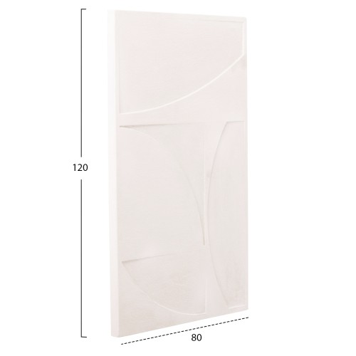 ΠΙΝΑΚΑΣ ΣΕΙΡΑ SANTORINI HM4506 MDF ΣΕ ΥΠΟΛΕΥΚΟ ΧΡΩΜΑ 80x4(πάχος)x120Υεκ.