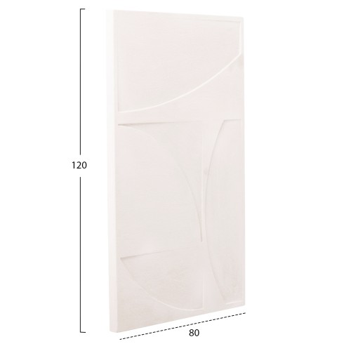 ΠΙΝΑΚΑΣ ΣΕΙΡΑ SANTORINI HM4506 MDF ΣΕ ΥΠΟΛΕΥΚΟ ΧΡΩΜΑ 80x4(πάχος)x120Υεκ.