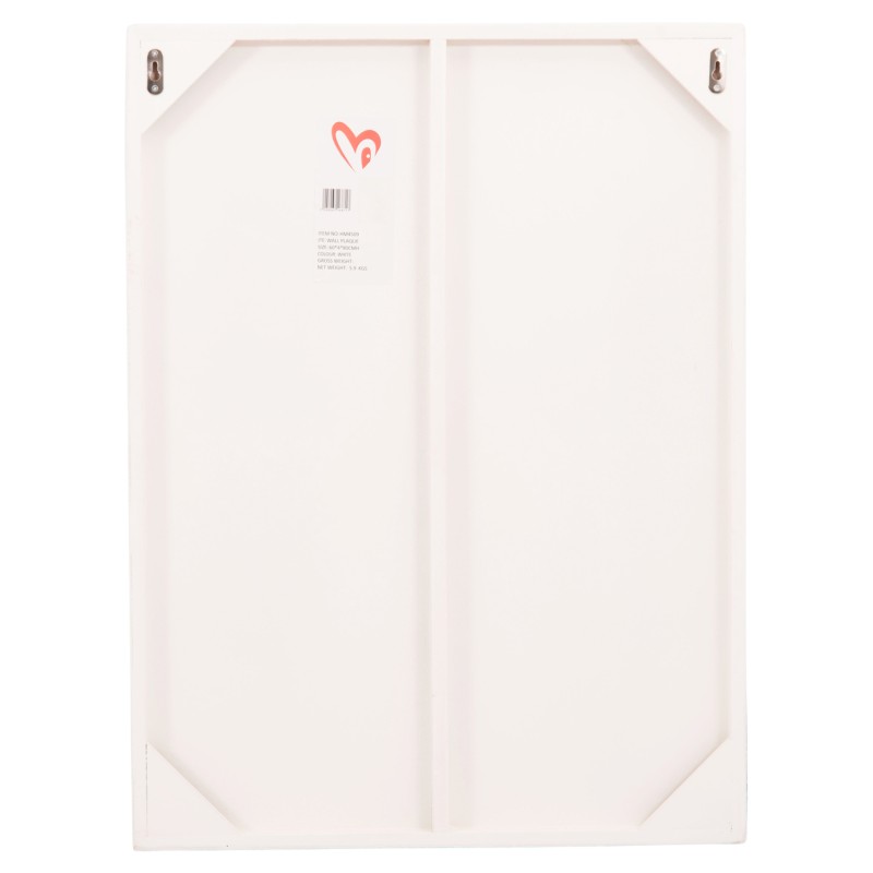 ΠΙΝΑΚΑΣ ΟΡΘΟΓΩΝΙΟΣ ΣΕΙΡΑ SANTORINI HM4509 MDF ΥΠΟΛΕΥΚΟ ΧΡΩΜΑ 60x4(πάχος)x80Υεκ.