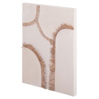 ΠΙΝΑΚΑΣ ΟΡΘΟΓΩΝΙΟΣ ΣΕΙΡΑ SANTORINI HM4532 MDF ΥΠΟΛΕΥΚΟ ΧΡΩΜΑ-ΔΙΑΚΟΣΜΗΣΗ ΜΠΕΖ 60x4,5(πάχος)x80Υεκ.