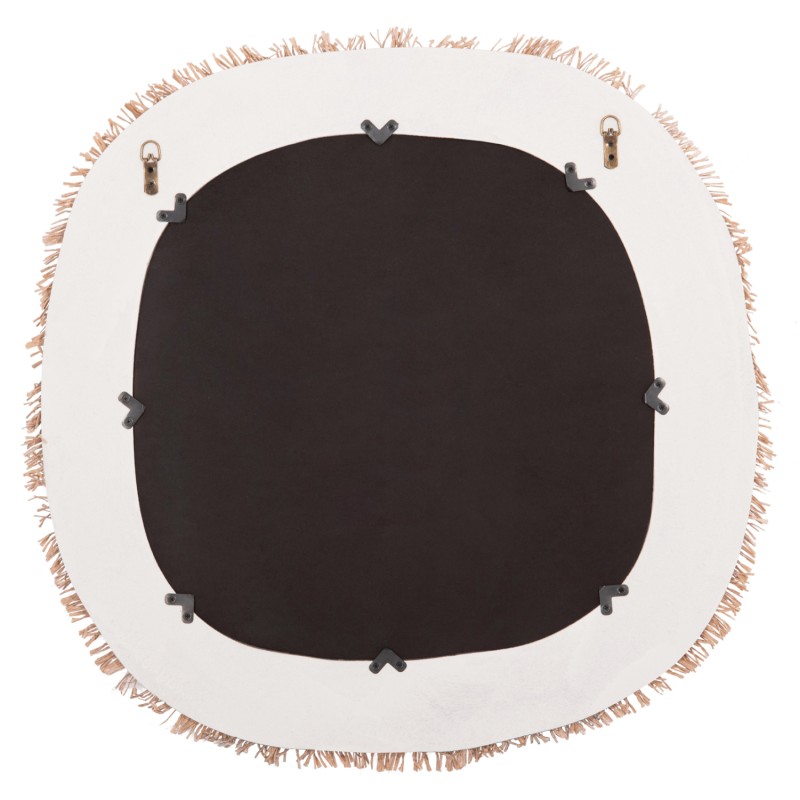ΚΑΘΡΕΠΤΗΣ ΤΟΙΧΟΥ ΣΕΙΡΑ SANTORINI HM4527 MDF ΥΠΟΛΕΥΚΟ-ΔΙΑΚΟΣΜΗΣΗ ΣΕ ΜΠΕΖ 78x1,8x78Υεκ.