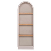 ΡΑΦΙΕΡΑ ΣΕΙΡΑ SANTORINI HM18045 MDF ΥΠΟΛΕΥΚΟ-ΡΑΦΙΑ ΞΥΛΟ ΕΛΑΤΟΥ ΦΥΣΙΚΟ 60x38,5x179Υεκ.