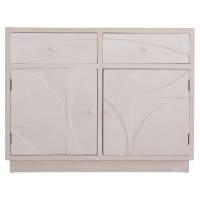 ΜΠΟΥΦΕΣ ΣΕΙΡΑ SANTORINI HM18046 MDF ΣΕ ΥΠΟΛΕΥΚΟ ΧΡΩΜΑ-2 ΣΥΡΤΑΡΙΑ & 2 ΠΟΡΤΕΣ 107x38x82,5Υεκ.
