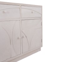 ΜΠΟΥΦΕΣ ΣΕΙΡΑ SANTORINI HM18046 MDF ΣΕ ΥΠΟΛΕΥΚΟ ΧΡΩΜΑ-2 ΣΥΡΤΑΡΙΑ & 2 ΠΟΡΤΕΣ 107x38x82,5Υεκ.