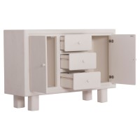 ΜΠΟΥΦΕΣ ΣΕΙΡΑ SANTORINI HM18048 MDF ΣΕ ΥΠΟΛΕΥΚΟ ΧΡΩΜΑ-3 ΣΥΡΤΑΡΙΑ & 2 ΠΟΡΤΕΣ 120x38x80Υεκ.