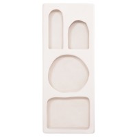 ΡΑΦΙΕΡΑ ΤΟΙΧΟΥ ΣΕΙΡΑ SANTORINI HM18069 MDF ΣΕ ΥΠΟΛΕΥΚΟ ΧΡΩΜΑ 47,5x18x120Υεκ.