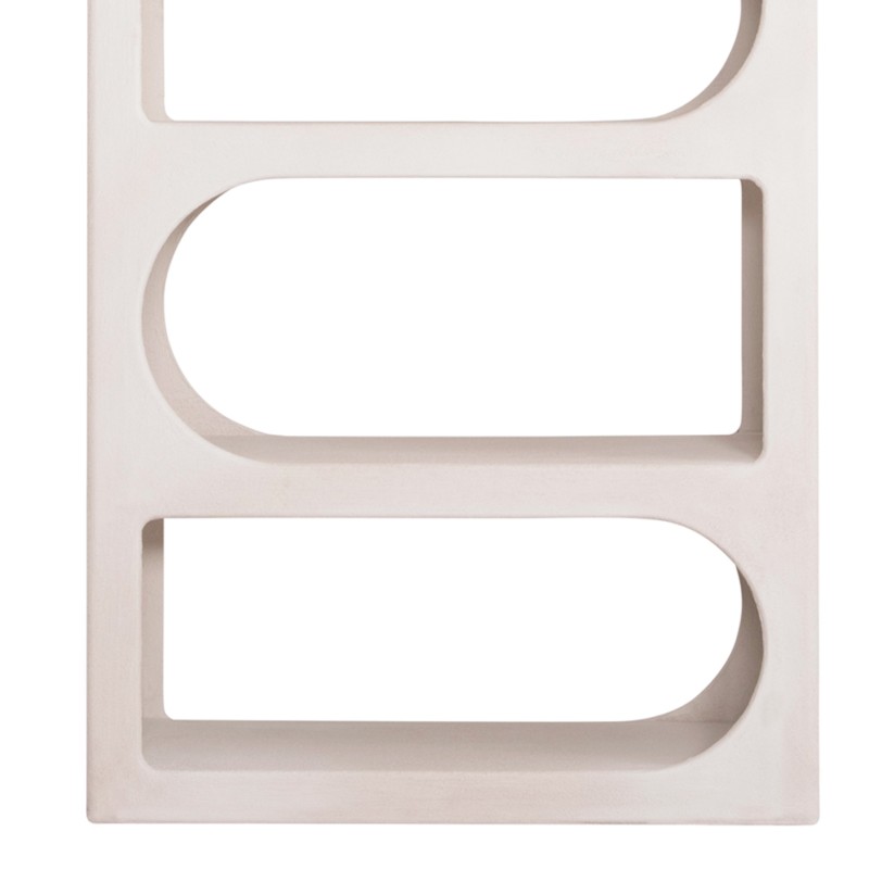 ΒΙΒΛΙΟΘΗΚΗ ΣΕΙΡΑ SANTORINI HM18062 MDF ΣΕ ΥΠΟΛΕΥΚΟ ΧΡΩΜΑ 80x38x180Yεκ.