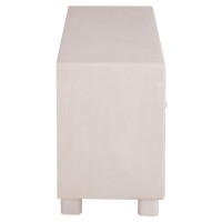ΜΠΟΥΦΕΣ ΣΕΙΡΑ SANTORINI HM18068 MDF ΣΕ ΥΠΟΛΕΥΚΟ ΧΡΩΜΑ-3 ΠΟΡΤΕΣ 140x38x64Υεκ.
