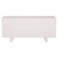 ΜΠΟΥΦΕΣ ΣΕΙΡΑ SANTORINI HM18068 MDF ΣΕ ΥΠΟΛΕΥΚΟ ΧΡΩΜΑ-3 ΠΟΡΤΕΣ 140x38x64Υεκ.