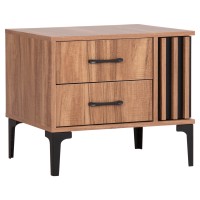 ΚΟΜΟΔΙΝΟ ΣΕΙΡΑ HARRY HM2487.01 ΜΕΛΑΜΙΝΗ ΦΥΣΙΚΟ ΞΥΛΟΥ-ΜΑΥΡΟ 55x43x48Υεκ.
