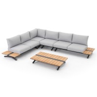 ΣΕΤ ΣΑΛΟΝΙ ΕΞ.ΧΩΡΟΥ 5ΤΜΧ MEILANI HM6190 ΑΛΟΥΜΙΝΙΟ-ΞΥΛΟ ΕΥΚΑΛΥΠΤΟΥ-ΣΧΟΙΝΙ