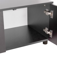 ΣΥΝΘΕΣΗ ΤΗΛΕΟΡΑΣΗΣ DORT HM18076.02 ΜΕΛΑΜΙΝΗ ΣΕ ΣΟΝΑΜΑ-ΣΚΟΥΡΟ ΓΚΡΙ 249.5x42.2x199.5Υεκ