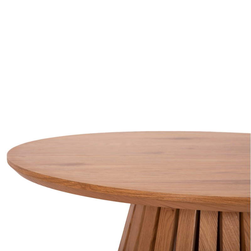 ΣΕΤ 2ΤΜΧ ΤΡΑΠΕΖΙΑ ΣΑΛΟΝΙΟΥ TALBERT HM21083 MDF ΦΥΣΙΚΟ ΞΥΛΟΥ Φ80εκ & Φ45εκ