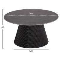 ΣΕΤ 2ΤΜΧ ΤΡΑΠΕΖΙΑ ΣΑΛΟΝΙΟΥ DUNCAN HM21081 MDF ΚΑΙ ΚΕΡΑΜΙΚΟ TOP Φ80εκ & Φ45εκ