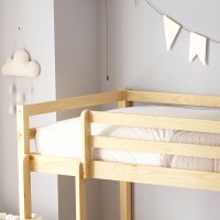 ΠΑΙΔΙΚΗ ΚΟΥΚΕΤΑ τ.MONTESSORI ΜΕ ΠΑΡΚΑΚΙ PLAYKID HM703.01 ΞΥΛΟ ΠΕΥΚΟΥ ΦΥΣΙΚΟ ΓΙΑ 190x90εκ