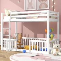 ΠΑΙΔΙΚΗ ΚΟΥΚΕΤΑ τ.MONTESSORI ΜΕ ΠΑΡΚΑΚΙ PLAYKID HM703.03 ΞΥΛΟ ΠΕΥΚΟΥ ΛΕΥΚΟ ΓΙΑ 190x90εκ