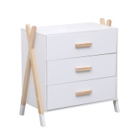 ΣΥΡΤΑΡΙΕΡΑ ΠΑΙΔΙΚH PASCHAL HM2493.03 ΜΕΛΑΜΙΝΗ-ΞΥΛΟ ΠΕΥΚΟΥ 76x40x80.5Υεκ
