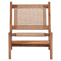 ΚΑΡΕΚΛΑ LOUNGE LUKILLA HM9913 ΞΥΛΟ TEAK ΣΕ ΦΥΣΙΚΟ--ΣΥΝΘ.ΣΧΟΙΝΙ ΜΠΕΖ 55,5x74x65Υεκ.