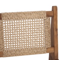 ΚΑΡΕΚΛΑ LOUNGE LUKILLA HM9913 ΞΥΛΟ TEAK ΣΕ ΦΥΣΙΚΟ--ΣΥΝΘ.ΣΧΟΙΝΙ ΜΠΕΖ 55,5x74x65Υεκ.