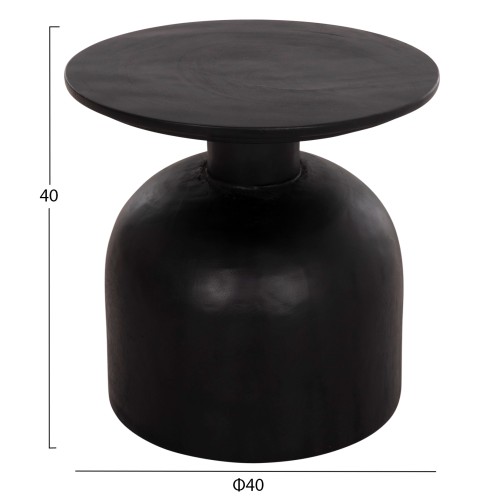 ΒΟΗΘΗΤΙΚΟ ΤΡΑΠΕΖΑΚΙ PUMBE-s HM9892.12 ΞΥΛΟ SUAR--ΜΑΥΡΟ Φ40x40Υεκ