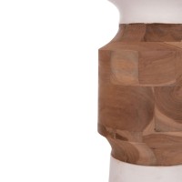 ΔΙΑΚΟΣΜΗΤΙΚΟ ΒΑΖΟ ΔΑΠΕΔΟΥ NEBULA HM4661.02 FIBER CEMENT ΛΕΥΚΟ--ΞΥΛΟ ΤΕΑΚ Φ60x115Υεκ.