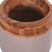 ΔΙΑΚΟΣΜΗΤΙΚΟ ΒΑΖΟ ΔΑΠΕΔΟΥ LINTER HM4662.05L FIBER CEMENT ΓΚΡΙ ΜΑΤ--ΞΥΛΟ ΤΕΑΚ Φ41x47Υεκ