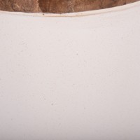 ΔΙΑΚΟΣΜΗΤΙΚΟ ΒΑΖΟ ΔΑΠΕΔΟΥ LINTER HM4662.02S FIBER CEMENT ΛΕΥΚΟ--ΞΥΛΟ ΤΕΑΚ Φ34x60Υεκ.