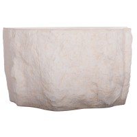 ΚΟΝΣΟΛΑ ΒΡΑΧΟΣ INTERON HM18152.02 FIBER CEMENT ΣΕ ΛΕΥΚΟ--120x50x71Υεκ.