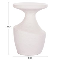 ΤΡΑΠΕΖΙ ΒΟΗΘΗΤΙΚΟ REBON HM18156.02L FIBER CEMENT ΣΕ ΛΕΥΚΟ--Φ40x56.5Υεκ.