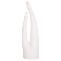 ΔΙΑΚΟΣΜΗΤΙΚΟ ΦΩΤΙΣΤΙΚΟ ΔΑΠΕΔΟΥ TUSKEN HM4702.02 FIBER CEMENT-ΛΕΥΚΟ 50x43x145Υεκ