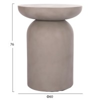 ΒΟΗΘΗΤΙΚΟ ΤΡΑΠΕΖΙ ANNA HM18160.03 FIBER CEMENT ΣΕ ΓΚΡΙ--Φ60x76Υεκ.