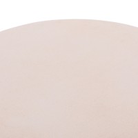 ΤΡΑΠΕΖΙ ΣΑΛΟΝΙΟΥ ΣΤΡΟΓΓΥΛΟ ALLAN HM18162.02 FIBER CEMENT ΣΕ ΛΕΥΚΟ--Φ92x49Υεκ.