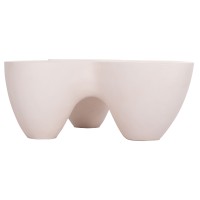 ΤΡΑΠΕΖΙ ΣΑΛΟΝΙΟΥ SALLEN HM18161.02 FIBER CEMENT ΣΕ ΛΕΥΚΟ--108x94x38,5Υεκ.