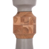 ΔΙΑΚΟΣΜΗΤΙΚΟ ΒΑΖΟ ΔΑΠΕΔΟΥ NEBULA HM4661.03 FIBER CEMENT ΓΚΡΙ--ΞΥΛΟ ΤΕΑΚ Φ60x115Υεκ.