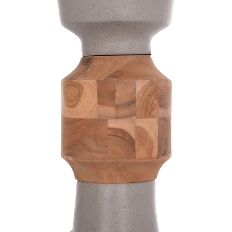 ΔΙΑΚΟΣΜΗΤΙΚΟ ΒΑΖΟ ΔΑΠΕΔΟΥ NEBULA HM4661.03 FIBER CEMENT ΓΚΡΙ--ΞΥΛΟ ΤΕΑΚ Φ60x115Υεκ.