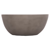 ΤΡΑΠΕΖΙ ΣΑΛΟΝΙΟΥ ΣΤΡΟΓΓΥΛΟ ALLAN HM18162.03 FIBER CEMENT ΣΕ ΓΚΡΙ--Φ92x49Υεκ.