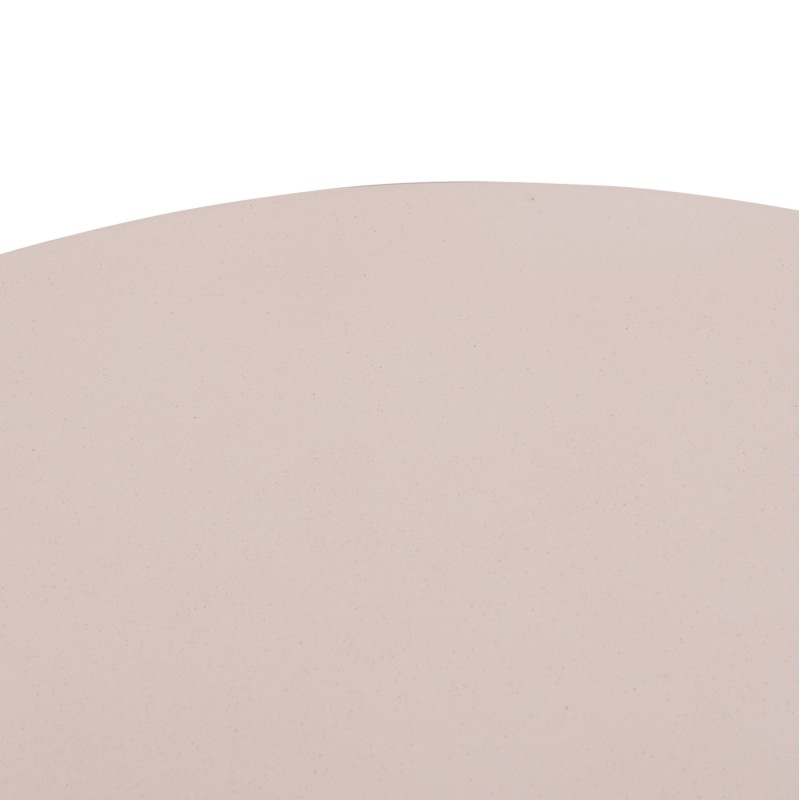 ΤΡΑΠΕΖΙ ΣΑΛΟΝΙΟΥ ANNA HM18157.02 FIBER CEMENT ΛΕΥΚΟ-ΦΥΣΙΚΟ RATTAN--Φ92x44.5Υεκ