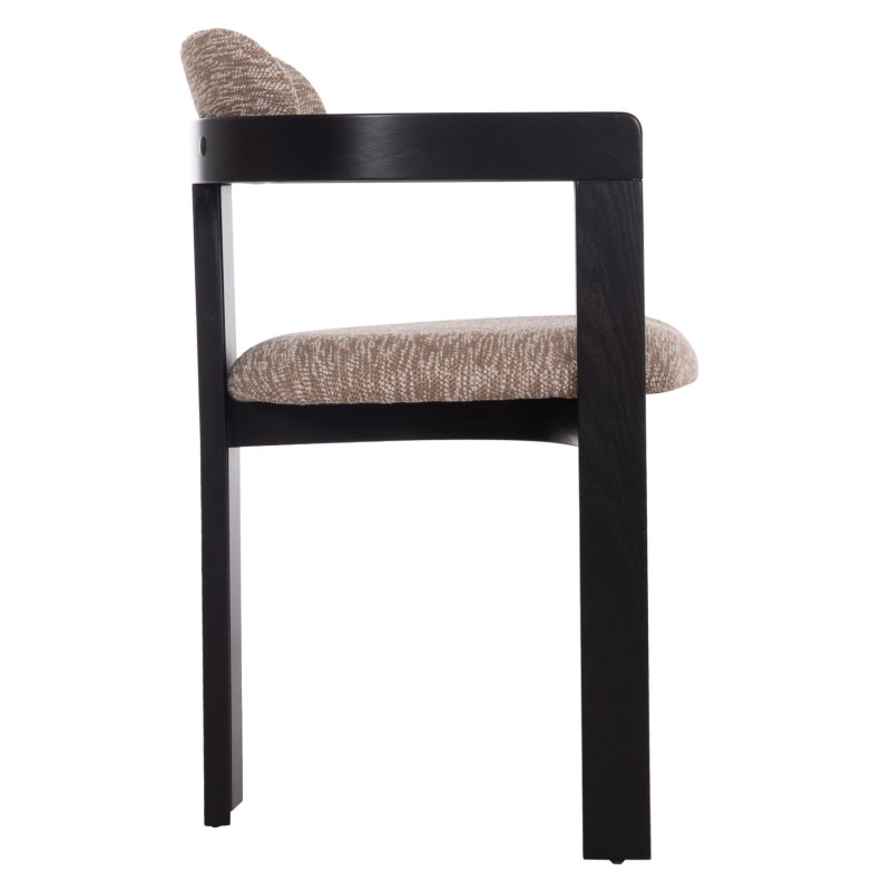 ΠΟΛΥΘΡΟΝΑ ΤΡΑΠΕΖΑΡΙΑΣ KALL HM18247.02 ΚΑΦΕ ΥΦΑΣΜΑ--PLYWOOD ΣΕ ΜΑΥΡΟ 56x45x73Υεκ