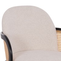 Σετ-2Τεμ.ΠΟΛΥΘΡΟΝΑ ΤΡΑΠΕΖΑΡΙΑΣ BECKER HM18246.02 PLYWOOD ΜΑΥΡΟ--ΕΚΡΟΥ ΥΦΑΣΜΑ 54x62x79Υεκ.