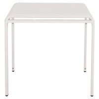 ΤΡΑΠΕΖΙ ΤΕΤΡΑΓΩΝΟ ΑΛΟΥΜΙΝΙΟΥ RACHEL HM6338.02 ΛΕΥΚΟ 80x80x75Υεκ.